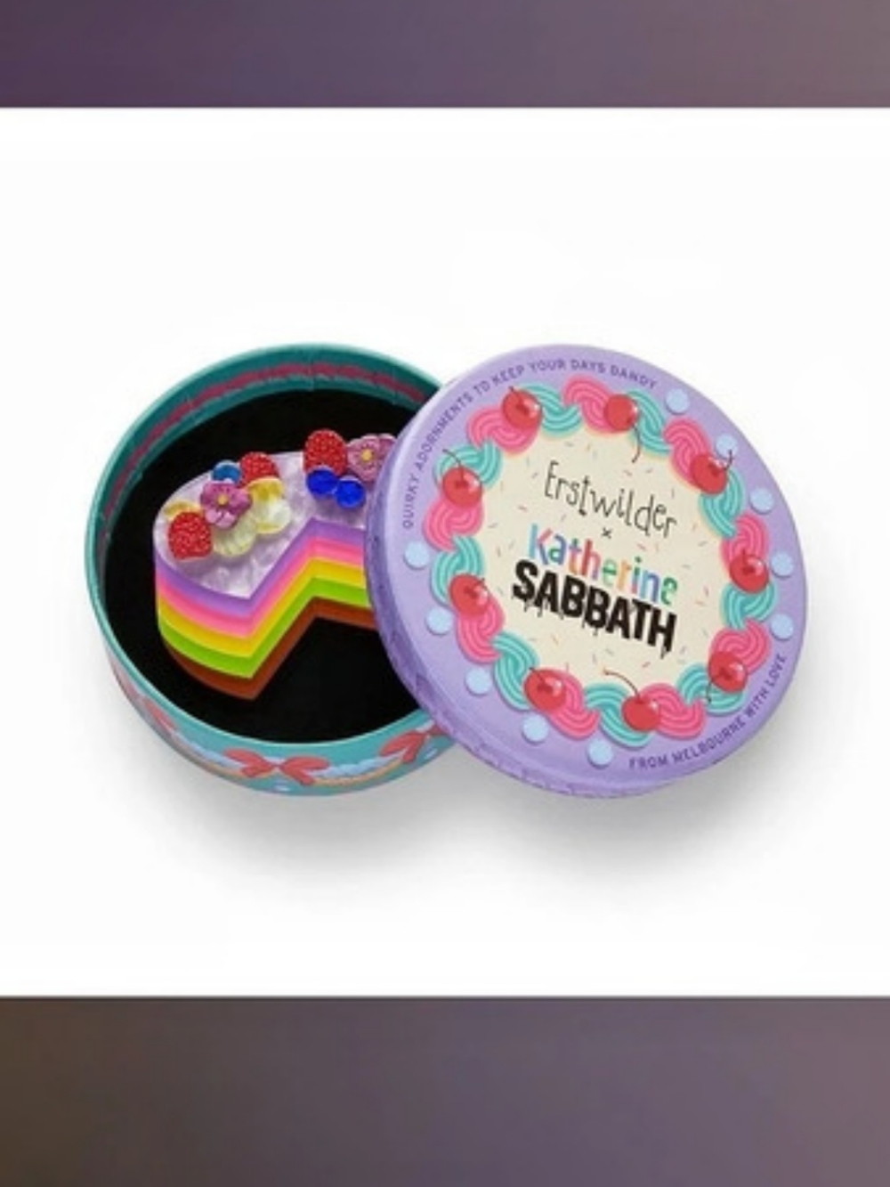 Erstwilder Bondi Hipster Cake Brooch